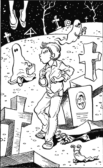 Ночью на кладбище